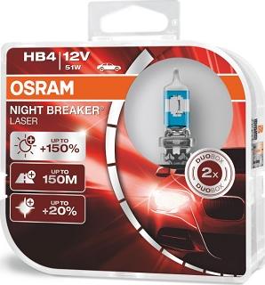 Osram 9006NL-HCB - Kvēlspuldze, Tālās gaismas lukturis autodraugiem.lv