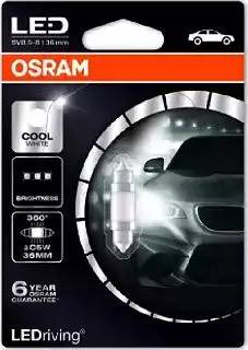 Osram 6498CW-01B - Kvēlspuldze, Lasīšanas apgaismojuma lukturis autodraugiem.lv