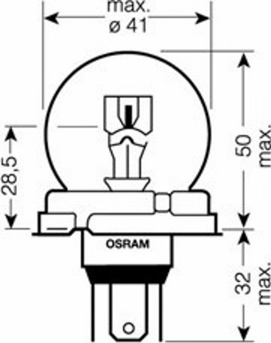 Osram 7952 - Kvēlspuldze, Pamatlukturis autodraugiem.lv