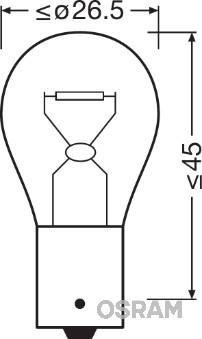 Osram 7511-02B - Kvēlspuldze, Pagriezienu signāla lukturis autodraugiem.lv