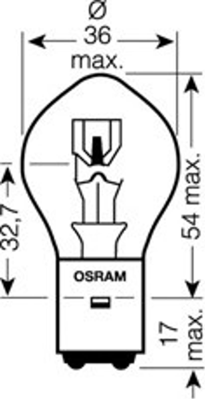 Osram 7327 - Kvēlspuldze, Tālās gaismas lukturis autodraugiem.lv