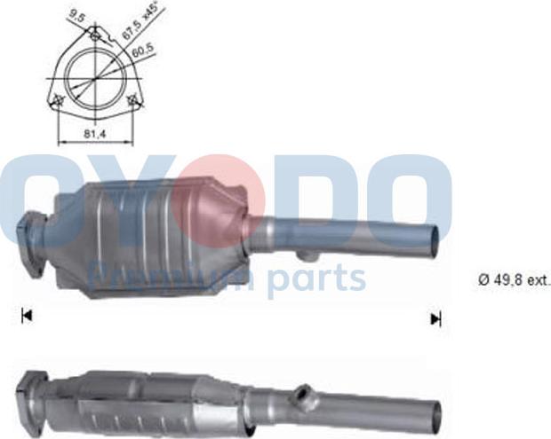 Oyodo 10N0019-OYO - Katalizators autodraugiem.lv