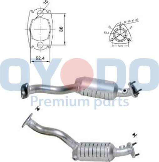 Oyodo 10N0011-OYO - Katalizators autodraugiem.lv