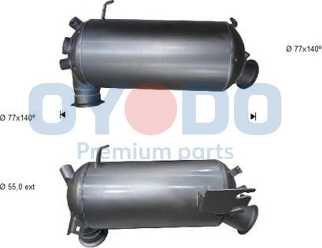 Oyodo 20N0047-OYO - Nosēdumu / Daļiņu filtrs, Izplūdes gāzu sistēma autodraugiem.lv