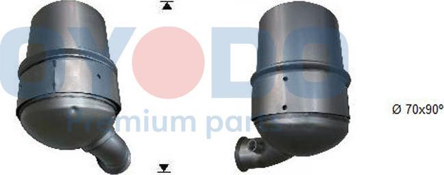 Oyodo 20N0002-OYO - Nosēdumu / Daļiņu filtrs, Izplūdes gāzu sistēma autodraugiem.lv