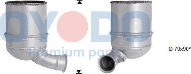 Oyodo 20N0014-OYO - Nosēdumu / Daļiņu filtrs, Izplūdes gāzu sistēma autodraugiem.lv