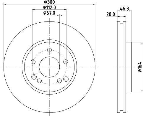 Pagid 54060HC - Bremžu diski autodraugiem.lv