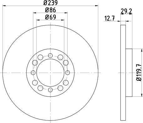 Pagid 54003 - Bremžu diski autodraugiem.lv