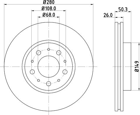 Pagid 54018 - Bremžu diski autodraugiem.lv