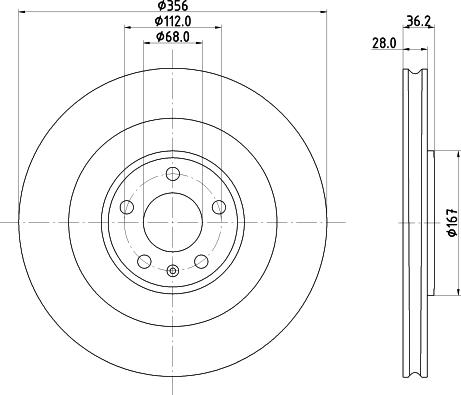 Pagid 56412HC - Bremžu diski autodraugiem.lv