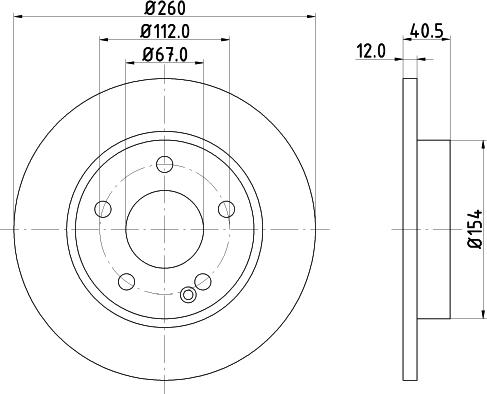 Pagid 52154HC - Bremžu diski autodraugiem.lv