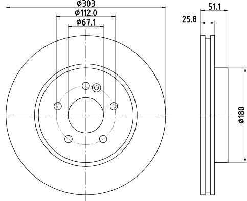 Pagid 52167HC - Bremžu diski autodraugiem.lv