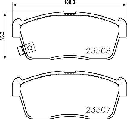 Magneti Marelli 363700201933 - Bremžu uzliku kompl., Disku bremzes autodraugiem.lv