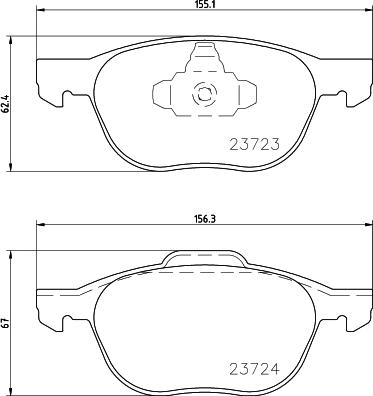 BENDIX DB1679 - Bremžu uzliku kompl., Disku bremzes autodraugiem.lv