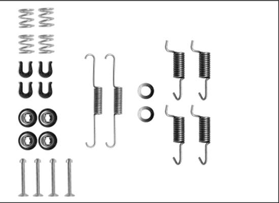 Pagid X0247 - Piederumu komplekts, Stāvbremzes mehānisma bremžu loks autodraugiem.lv