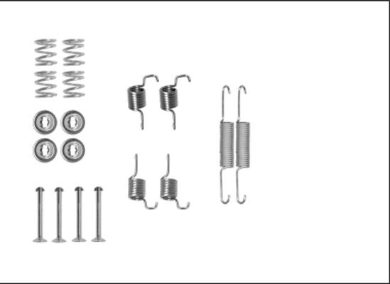 Pagid X0278 - Piederumu komplekts, Stāvbremzes mehānisma bremžu loks autodraugiem.lv
