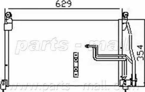 Parts-Mall PXNC1-009 - Kondensators, Gaisa kond. sistēma autodraugiem.lv