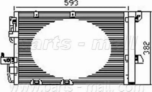 Parts-Mall PXNC1-004 - Kondensators, Gaisa kond. sistēma autodraugiem.lv