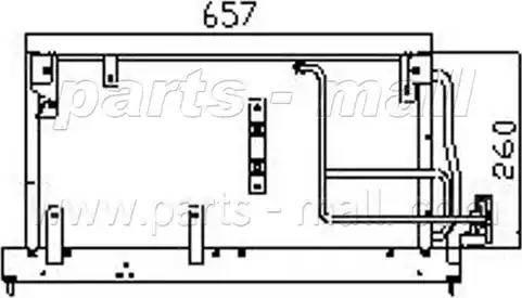 Parts-Mall PXNC1-014 - Kondensators, Gaisa kond. sistēma autodraugiem.lv