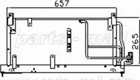 Parts-Mall PXNC1-010 - Kondensators, Gaisa kond. sistēma autodraugiem.lv