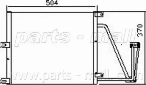 Parts-Mall PXNC1-017 - Kondensators, Gaisa kond. sistēma autodraugiem.lv