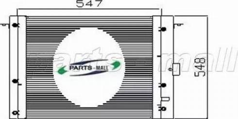 Parts-Mall PXNC7-001 - Kondensators, Gaisa kond. sistēma autodraugiem.lv