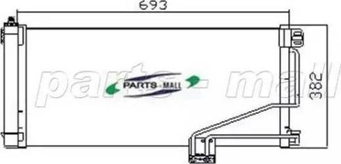 Parts-Mall PXNCR-003 - Kondensators, Gaisa kond. sistēma autodraugiem.lv