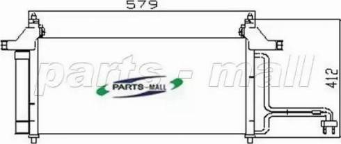 Parts-Mall PXNCX-040G - Kondensators, Gaisa kond. sistēma autodraugiem.lv