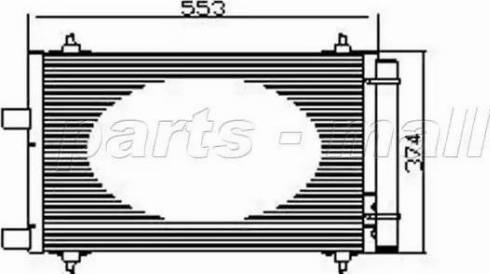 Parts-Mall PXNCX-053L - Kondensators, Gaisa kond. sistēma autodraugiem.lv