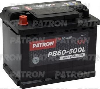 Patron PB60-500L - Startera akumulatoru baterija autodraugiem.lv