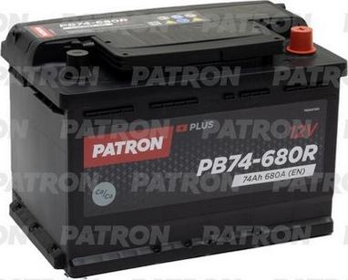 Patron PB74-680R - Startera akumulatoru baterija autodraugiem.lv