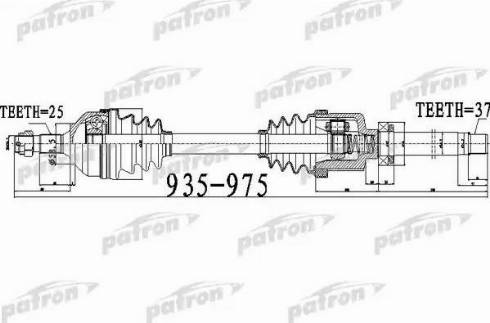 Patron PDS0528 - Piedziņas vārpsta autodraugiem.lv