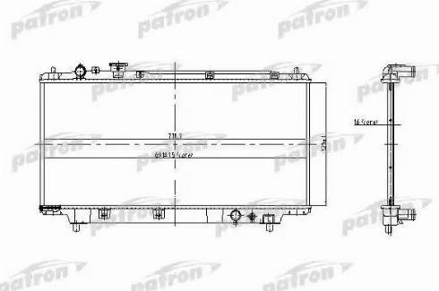 Patron PRS3442 - Radiators, Motora dzesēšanas sistēma autodraugiem.lv