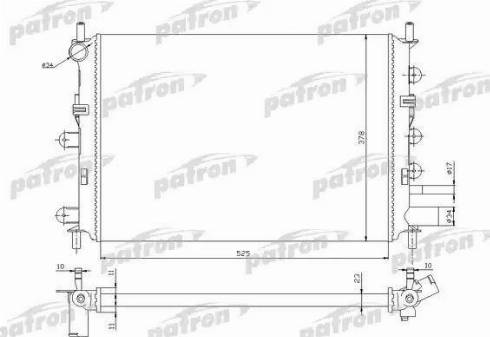 Patron PRS3435 - Radiators, Motora dzesēšanas sistēma autodraugiem.lv