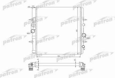 Patron PRS3506 - Radiators, Motora dzesēšanas sistēma autodraugiem.lv