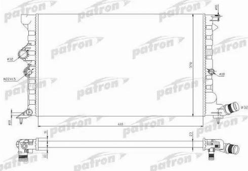 Patron PRS3040 - Radiators, Motora dzesēšanas sistēma autodraugiem.lv