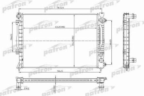 Patron PRS3010 - Radiators, Motora dzesēšanas sistēma autodraugiem.lv