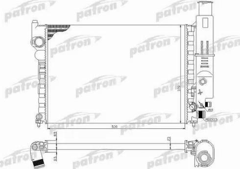 Patron PRS3030 - Radiators, Motora dzesēšanas sistēma autodraugiem.lv