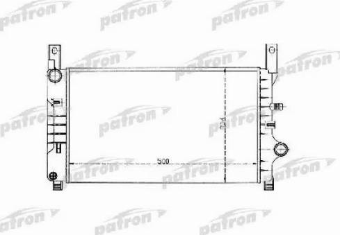 Patron PRS3319 - Radiators, Motora dzesēšanas sistēma autodraugiem.lv