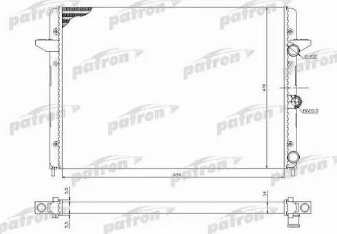 Patron PRS3211 - Radiators, Motora dzesēšanas sistēma autodraugiem.lv