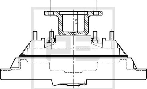 PE Automotive 030.180-00A - Sajūgs, Radiatora ventilators autodraugiem.lv