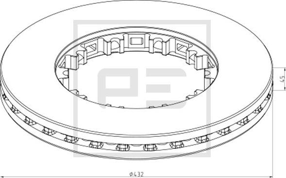 PE Automotive 106.211-00A - Bremžu diski autodraugiem.lv