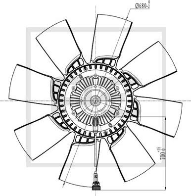 PE Automotive 250.159-00A - Ventilatora darba rats, Motora dzesēšanas sistēma autodraugiem.lv