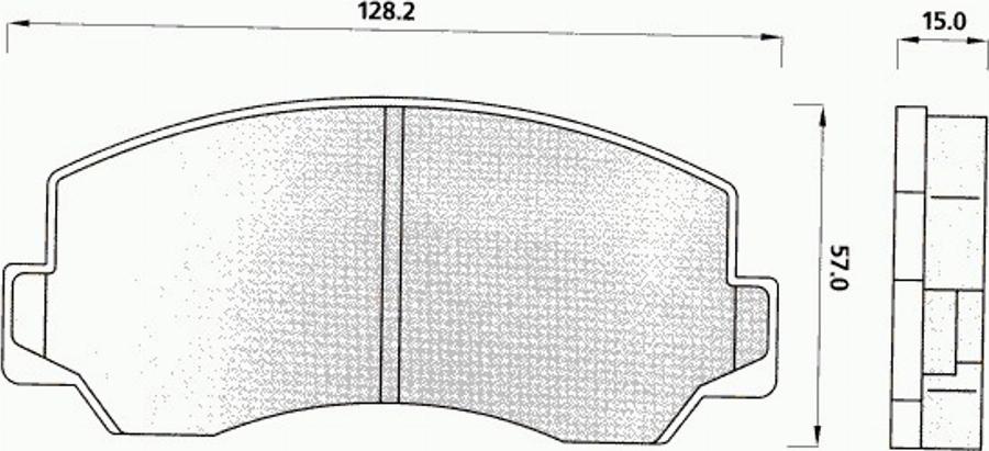 Pex 7041 - Bremžu uzliku kompl., Disku bremzes autodraugiem.lv