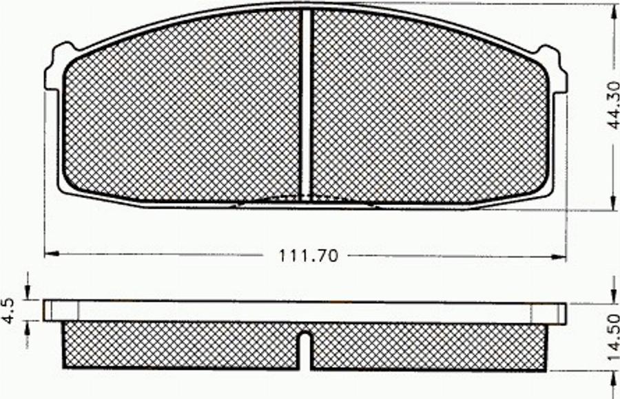 Pex 7052 - Bremžu uzliku kompl., Disku bremzes autodraugiem.lv