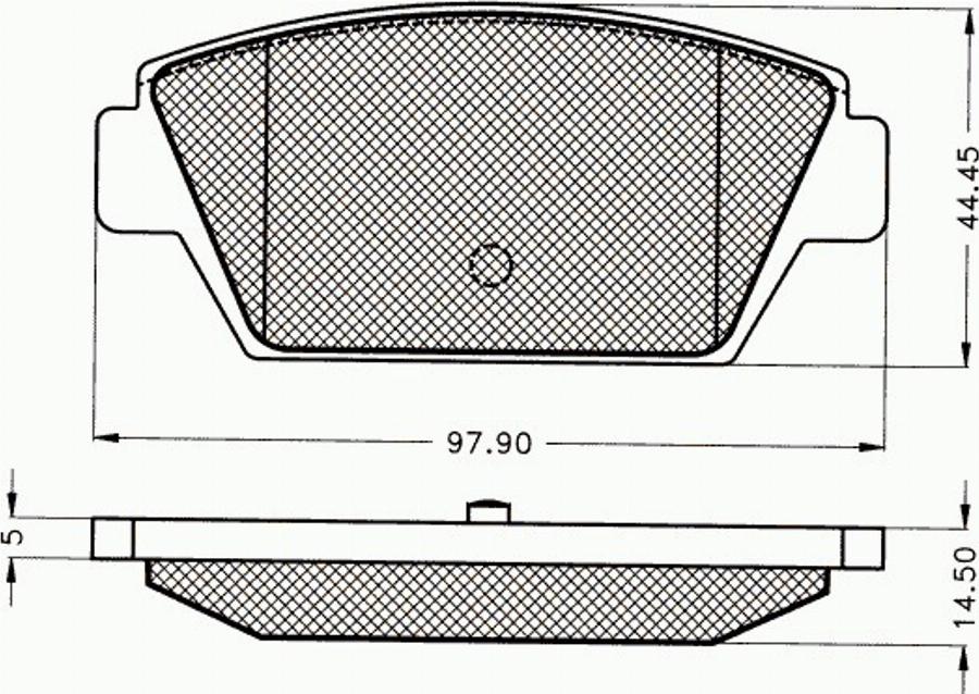 Pex 7080 - Bremžu uzliku kompl., Disku bremzes autodraugiem.lv