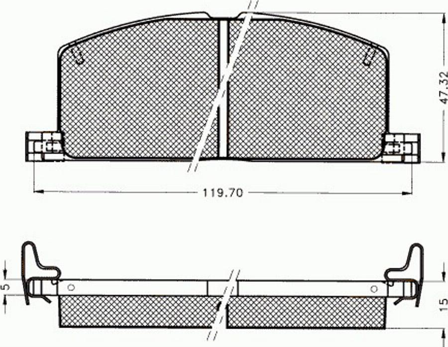 Pex 7081 - Bremžu uzliku kompl., Disku bremzes autodraugiem.lv