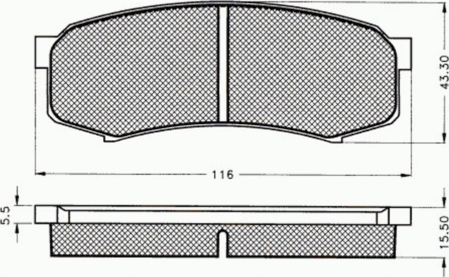 Pex 7.396 - Bremžu uzliku kompl., Disku bremzes autodraugiem.lv