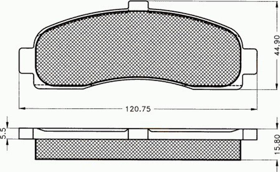 Pex 7260 - Bremžu uzliku kompl., Disku bremzes autodraugiem.lv