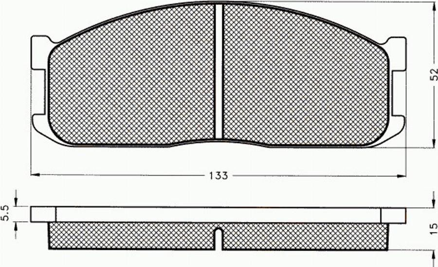 Pex 7268 - Bremžu uzliku kompl., Disku bremzes autodraugiem.lv